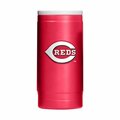 Logo Brands Cincinnati Reds Flipside Powder Coat Slim Can Coolie 508-S12PC-34